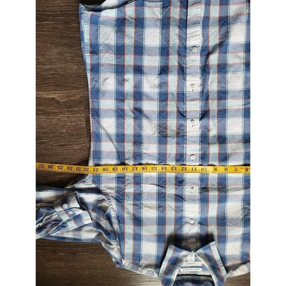 Amazon Essentials Slim Fit Long Sleeve Plaid Button Up Shirt Mens Size Large - Picture 4 of 6